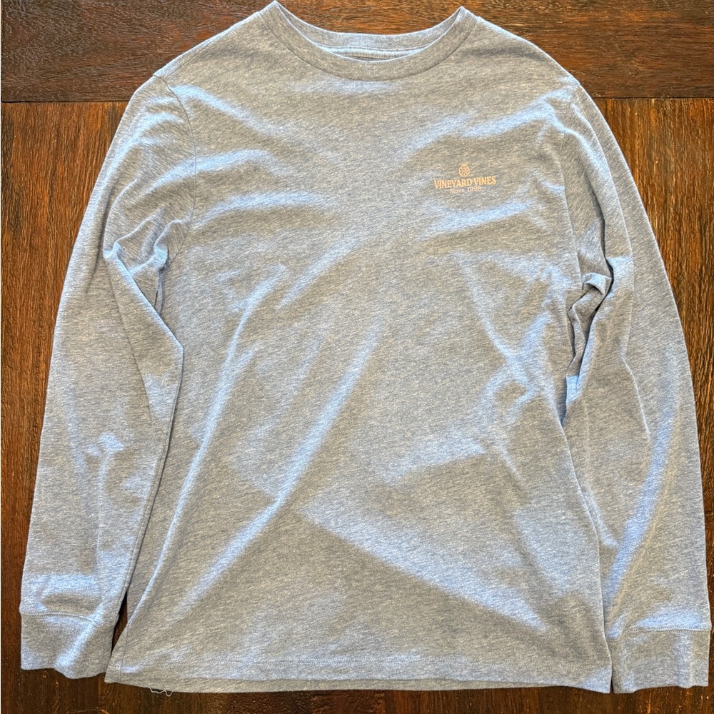 Vineyard Vines Men's Heather Gray Long Sleeve Tee